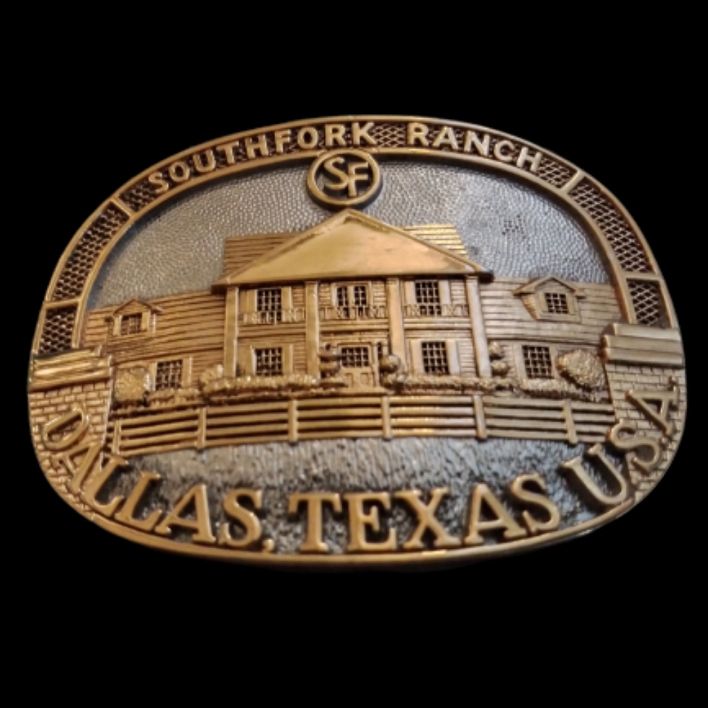 Vintage DALLAS Texas Men's belt buckle JR Ewing